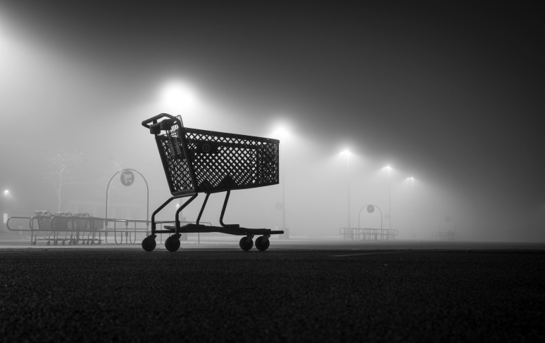 Abandoned cart to symbolise shopify sales 